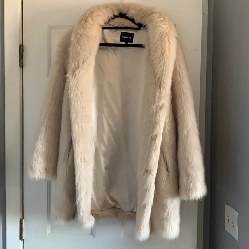 Faux fur coat